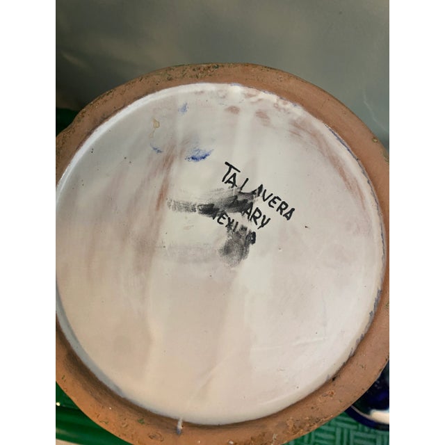 1980s Large Talavera Ceramic Calla Lilies Ginger Jar For Sale - Image 11 of 13