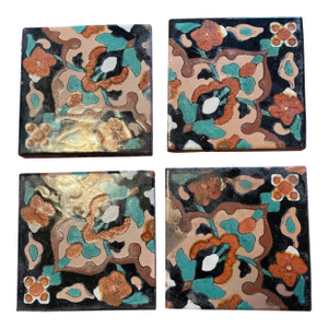 Taylor Vintage Tile California Spanish Revival Tiles Set of 4