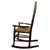 Antique Oak Spindle Back Rocking Chair with Rush Seat, 1900s For Sale - Image 9 of 11