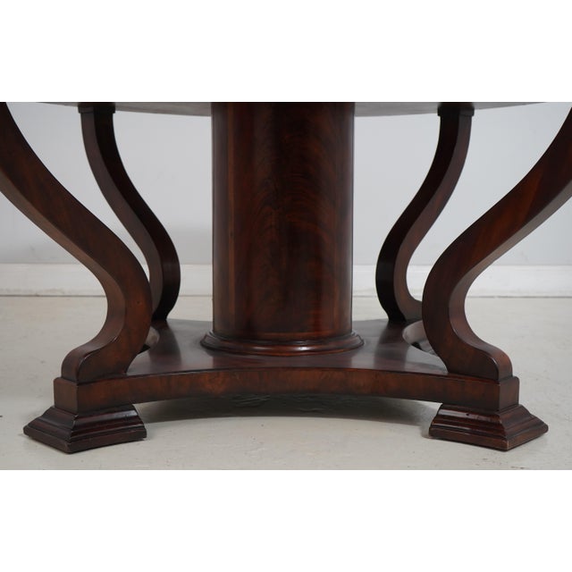 Jonathan Charles Round Mahogany Dining Room Table Chairish