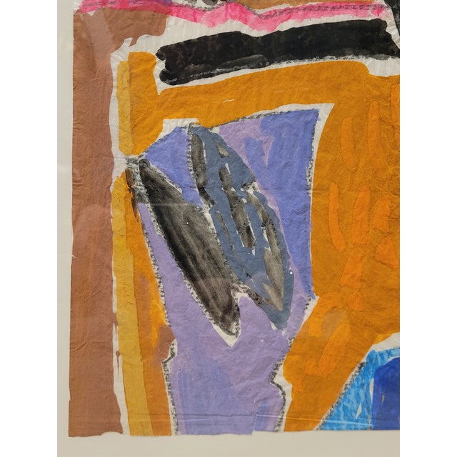 1980s Jorge Vidal, Grupo Simanca Composition, 20th Century, Mixed Media, Framed For Sale - Image 5 of 15