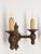 Spanish Style Double Wall Sconces in Turned Beech, France, 1940s, Set of 2 For Sale - Image 4 of 9