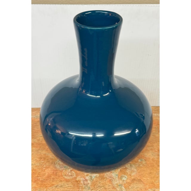 Martino Interiors Globular Ceramic Bottle Vase For Sale - Image 4 of 12