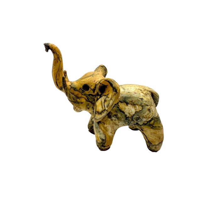 Vintage Crushed Oyster Shell Elephant Figurine For Sale In Birmingham - Image 6 of 11
