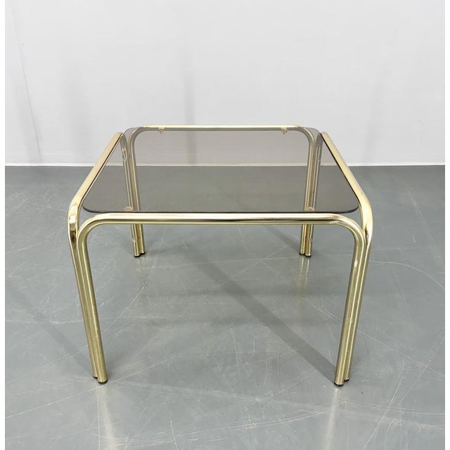 German Coffee Table with Smoked Glass, 1970s For Sale - Image 3 of 12