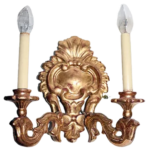 Gilded Wooden Sconce, 1900s