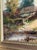 Textile 19th Century Original British Oil Painting, Geese/Ducks by a Cottage Pond, Joseph Thors For Sale - Image 7 of 12