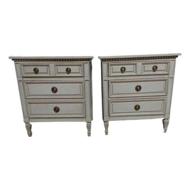 Gustavian Style 3 Drawer Chest of Drawers For Sale