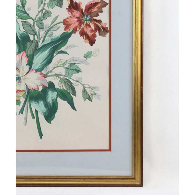Hand-Painted Watercolor Flower Specimen Painting For Sale In New York - Image 6 of 9