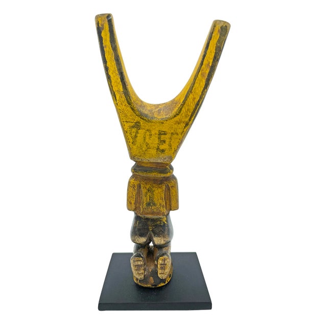 Tribal African Painted Soccer Player Slingshot For Sale - Image 3 of 6