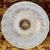 Vintage Frosted Glass Flush Mount Ceiling Light Shade With Prismatic Center – Etched Botanical Motif, 10” For Sale - Image 9 of 14