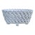 French Country Trompe l'Oeil Porcelain Rope Basket Cachepot For Sale