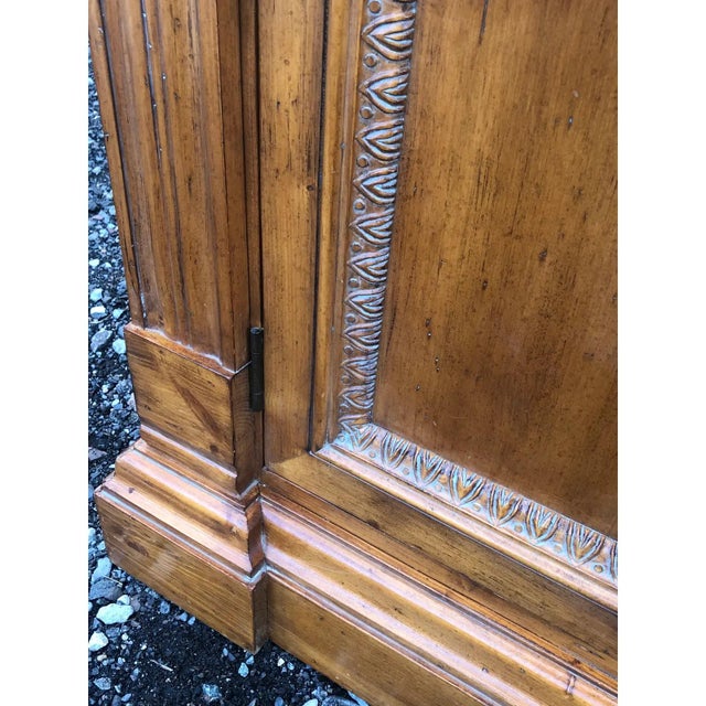 1990s Ethan Allen Townhouse Collection Arched Bookcase For Sale - Image 5 of 8