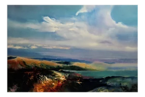 John Maxon, Dust Time, large lithograph, 1993