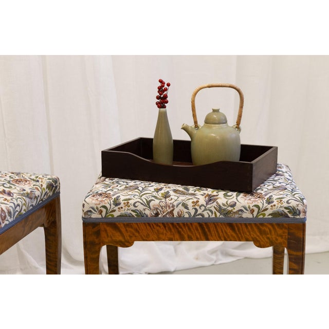 Set of Danish Rococo Style Stools in Birch, 1870s For Sale - Image 18 of 18