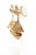 These lovely 1950's signed Napier clip on dangle earrings have a great design of a fluted ball on top and bottom with a...