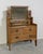 This charming antique Arts and Crafts dressing table (circa early 1900s, likely English oak in the style of makers like...