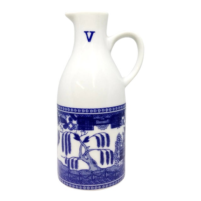 Vintage 1920s Japan Transfer-Ware Sake Pitcher For Sale