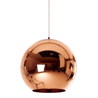 Tom Dixon Copper Shade Round Pendant Lamp For Sale