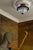 Art Deco French Copper and Frosted Glass Three-Light Ceiling Light, 1930s For Sale - Image 9 of 18