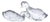 Baccarat France Crystal Seated Duck Figurines Pair 5" For Sale