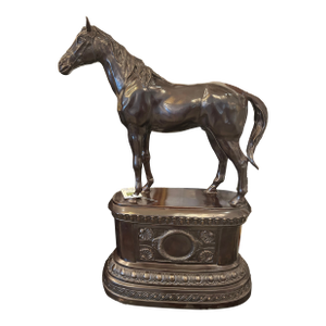 Large Bronze Vintage Equestrian Horse Sculpture
