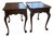 Vintage Councill Craftsmen Mahogany Queen Anne End Tables – Pair For Sale