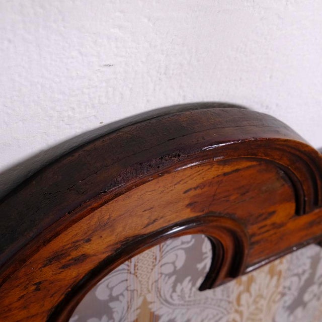 Antique Padded Wooden Double Bed Headboard, 1890s For Sale - Image 6 of 18