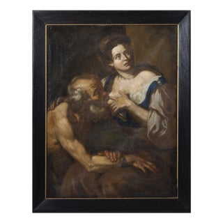 Circle of Johann Carl Loth, Caritas Romana, 17th Century, Oil Painting on Canvas For Sale