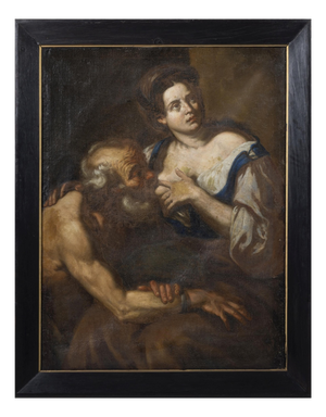 Circle of Johann Carl Loth, Caritas Romana, 17th Century, Oil Painting on Canvas