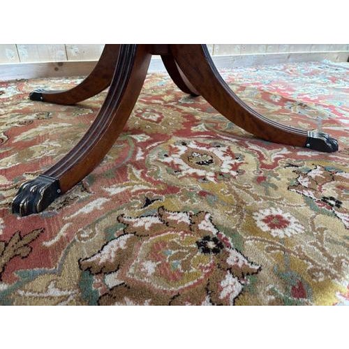 Wood English-Style Drum Dining Table For Sale - Image 7 of 12