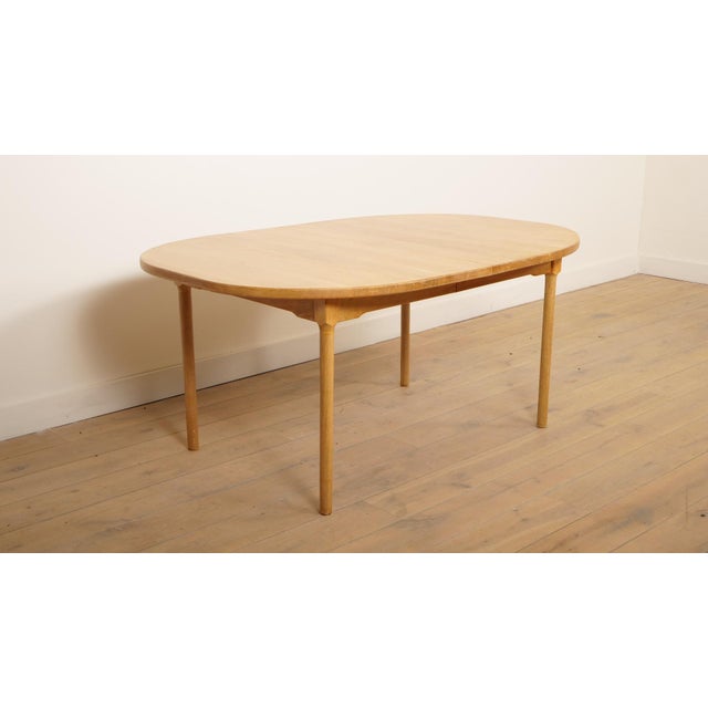 Vintage Oval Extendable Dining Table in Oak, 1960s For Sale - Image 10 of 18