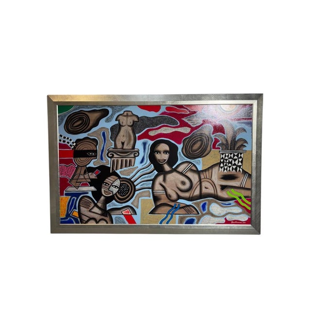 Jesse Vermeeren, Abstract Composition, Oil on Panel, 2000s For Sale - Image 7 of 7