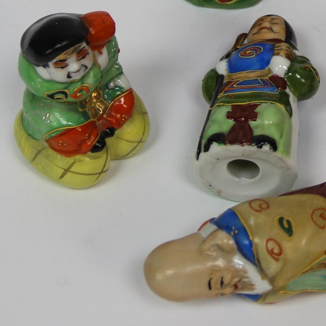 Hand-Painted Porcelain Figurines, 1970s, Set of 7, in Flawless conditions. Designed 1970 to 1979