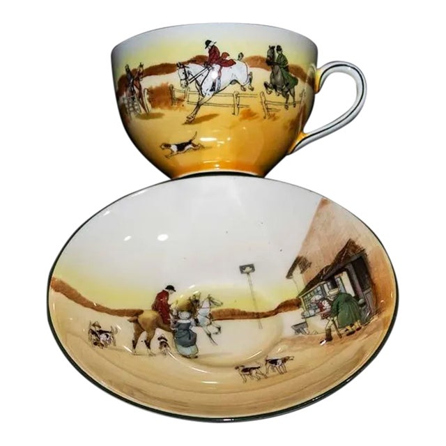 Royal Doulton Coaching Days Cup & Saucer Set - Horses For Sale