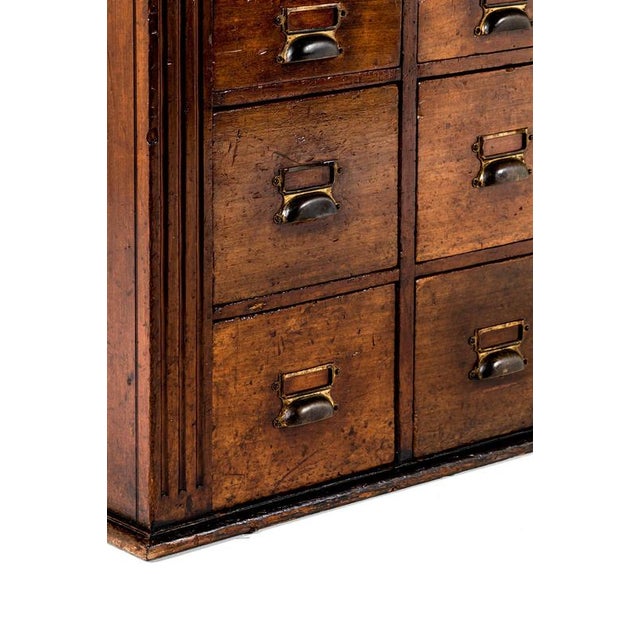 Large Mahogany Apothecary Drawers, Set of 2 For Sale - Image 11 of 16