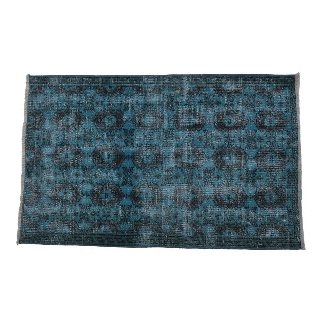 Turqoiıse Vintage Area Carpet For Sale