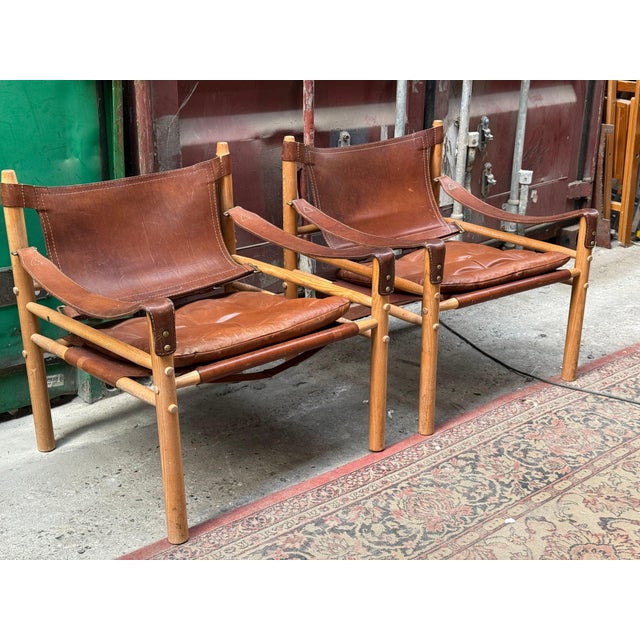 Vintage Scirocco Safari Chairs by Arne Norell, 1960s, Set of 2 For Sale - Image 11 of 12