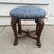 Italian Baroque Walnut Stool with Fortuny Upholstery For Sale In New York - Image 6 of 10