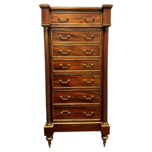 19th Century Louis XVI Four Drawers Secretary Flap, France, 1850s
