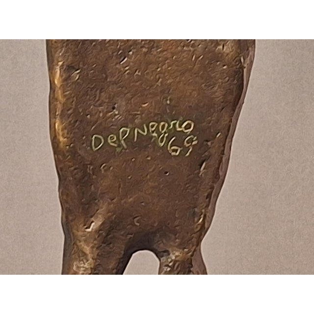 1960s Umberto Del Negro, Figurative Sculpture, 1969, Bronze For Sale - Image 5 of 6