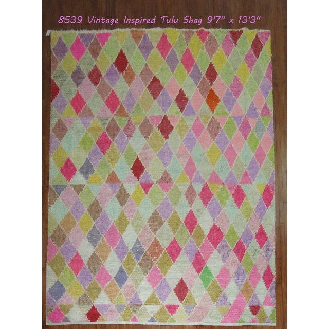 Late 20th Century Vintage Inspired Tulu Rug, 9'7'' X 13'3'' For Sale - Image 11 of 11