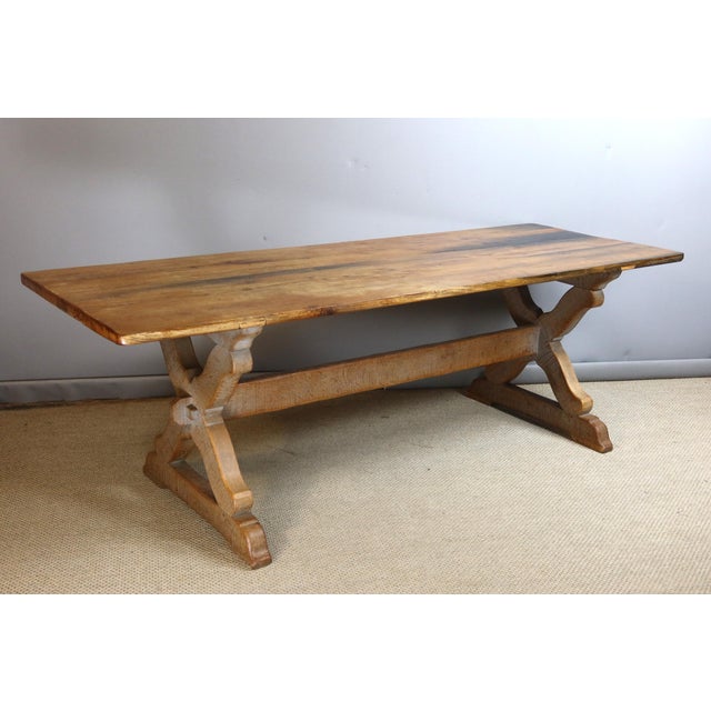 Vintage Table in Oak, 1960s For Sale - Image 8 of 8