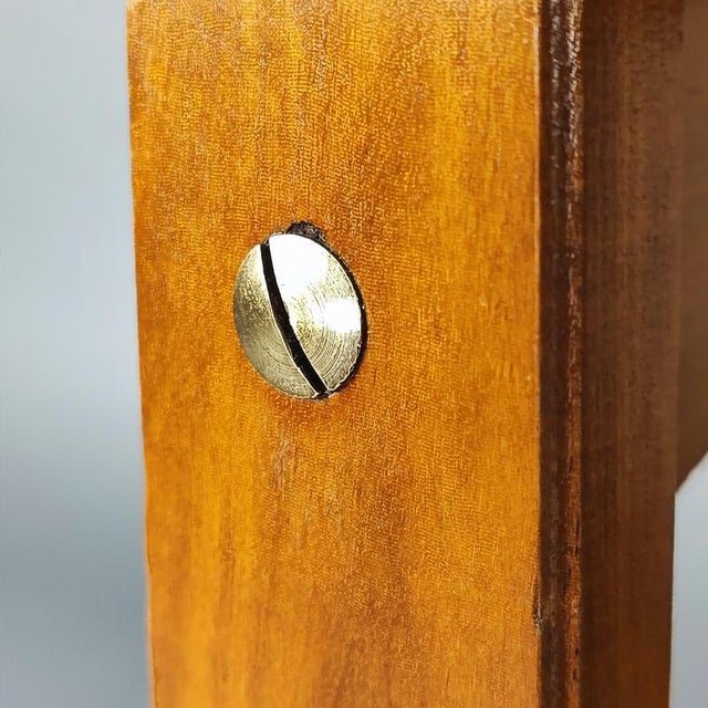 White Upholstered Walnut Chairs, 1970s, Set of 2 For Sale - Image 4 of 5