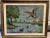 Vintage Framed Needlepoint Landscape With Ducks For Sale - Image 9 of 9