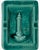 Vintage Hotel Vendome Paris Green Ceramic Ashtray Catchall Dish France For Sale - Image 10 of 10