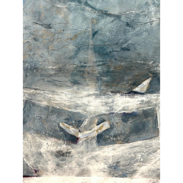 Late 20th Century Andrea Bolley, Canadian Born 1949, Wrap Series #026, 1980 Paper Painting For Sale - Image 5 of 11