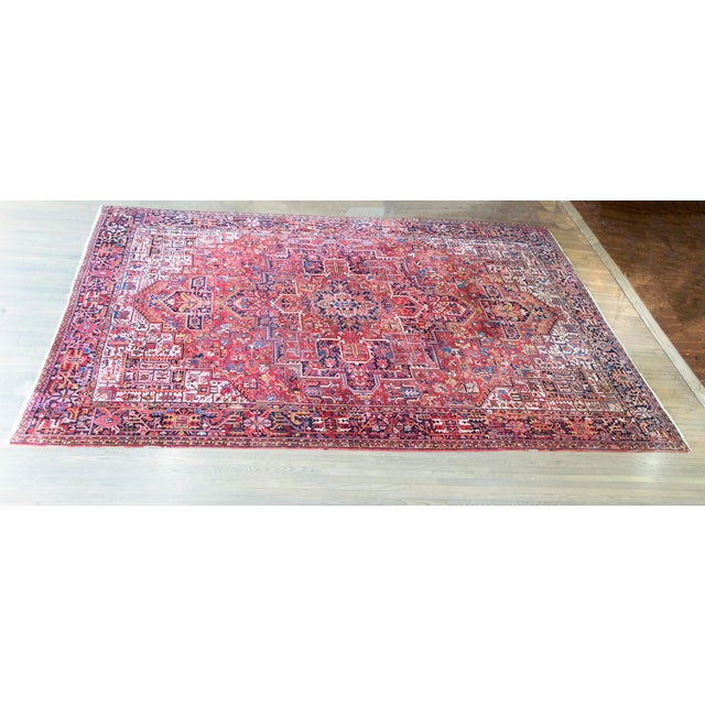 Mid 20th Century Persian Heriz Rug For Sale - Image 16 of 16