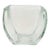 Vintage Libbey Heavy Clear Glass Vase For Sale