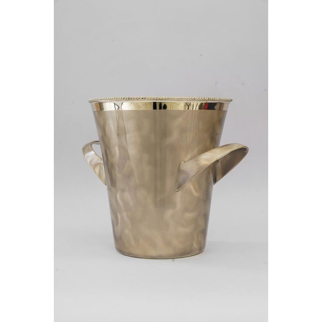 Art Deco Silvered Champagne Cooler by Kurt Mayer, 1960s For Sale - Image 9 of 9